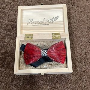 Like New Condition- Brackish Hound Pheasant Feather Bow tie